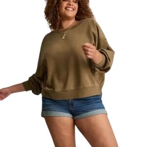 Torrid Festi Reversible Long-sleeve Sweatshirt - Breen Color